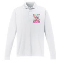 Candy Security Candyland Costume Teens Adult Performance Long Sleeve Polo