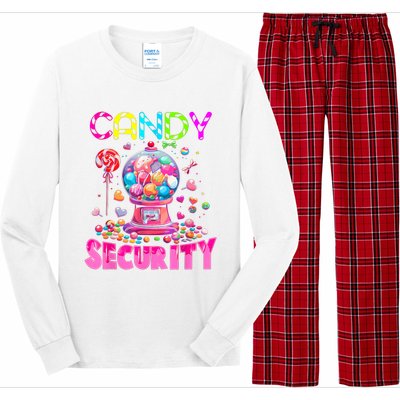 Candy Security Candyland Costume Teens Adult Long Sleeve Pajama Set