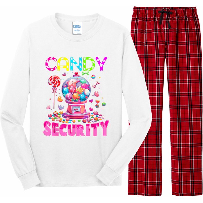 Candy Security Candyland Costume Teens Adult Long Sleeve Pajama Set