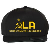 Commiela Stop Commiela Harris Stop Kamala Trump 2024 Wool Snapback Cap