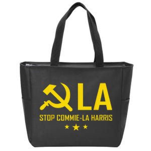 Commiela Stop Commiela Harris Stop Kamala Trump 2024 Zip Tote Bag