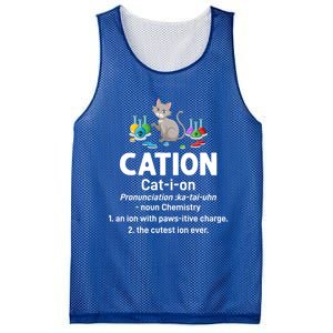 Cation Science Cat Definition Chemistry Student Teacher Gift Mesh Reversible Basketball Jersey Tank