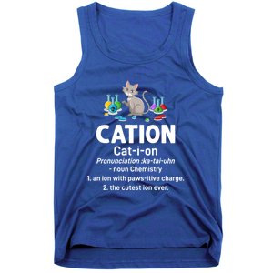 Cation Science Cat Definition Chemistry Student Teacher Gift Tank Top