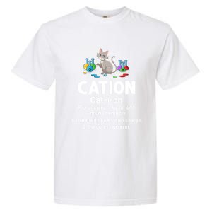 Cation Science Cat Definition Chemistry Student Teacher Gift Garment-Dyed Heavyweight T-Shirt