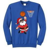 Christmas Santa Claus Dunking A Basketball Funny Xmas Great Gift Sweatshirt