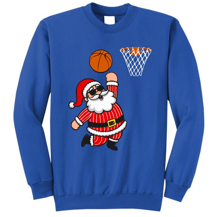 Christmas Santa Claus Dunking A Basketball Funny Xmas Great Gift Sweatshirt