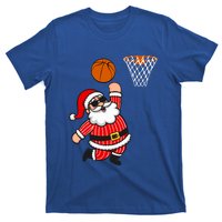 Christmas Santa Claus Dunking A Basketball Funny Xmas Great Gift T-Shirt