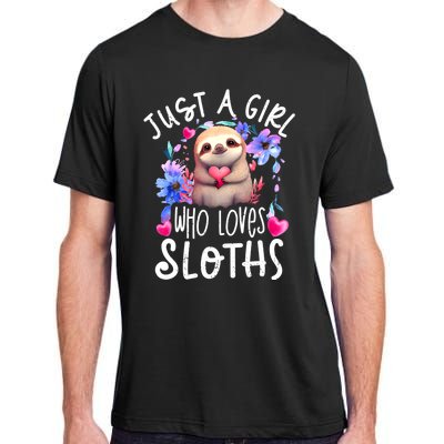 Cute Sloth Adult ChromaSoft Performance T-Shirt