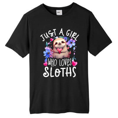 Cute Sloth Tall Fusion ChromaSoft Performance T-Shirt