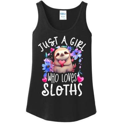 Cute Sloth Ladies Essential Tank