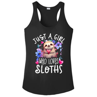 Cute Sloth Ladies PosiCharge Competitor Racerback Tank