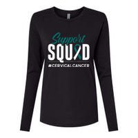 Cancer Survivor Cervical Cancer Awareness Gift Womens Cotton Relaxed Long Sleeve T-Shirt