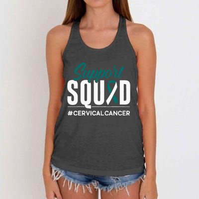 Cancer Survivor Cervical Cancer Awareness Gift Women's Knotted Racerback Tank