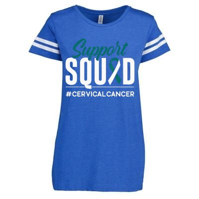 Cancer Survivor Cervical Cancer Awareness Gift Enza Ladies Jersey Football T-Shirt