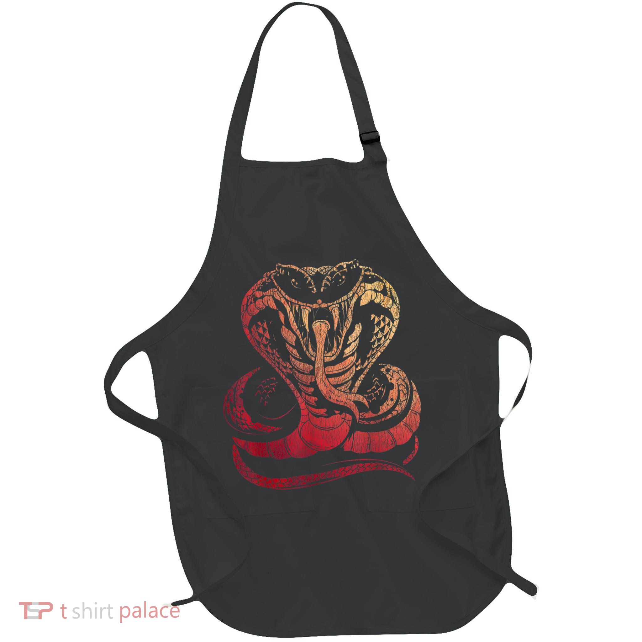 Cobra Snake Full-Length Apron With Pockets