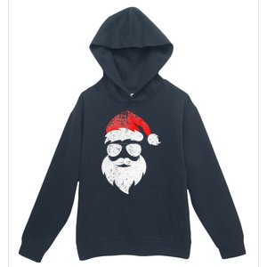 Christmas Santa Claus Face Sunglasses With Hat Beard Urban Pullover Hoodie