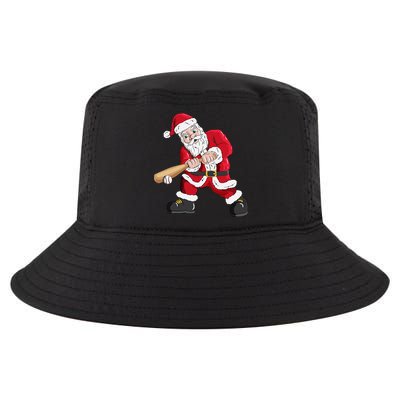 Christmas Santa Claus With Baseball Bat Baseball Cool Comfort Performance Bucket Hat