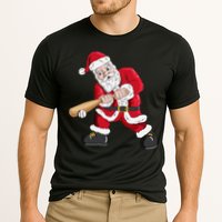 Christmas Santa Claus With Baseball Bat Baseball Cooling Performance Crew T-Shirt