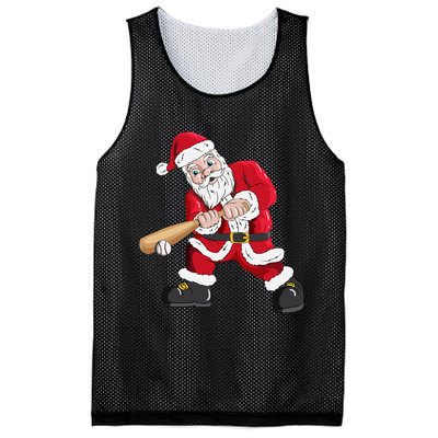 Christmas Santa Claus With Baseball Bat Baseball Mesh Reversible Basketball Jersey Tank