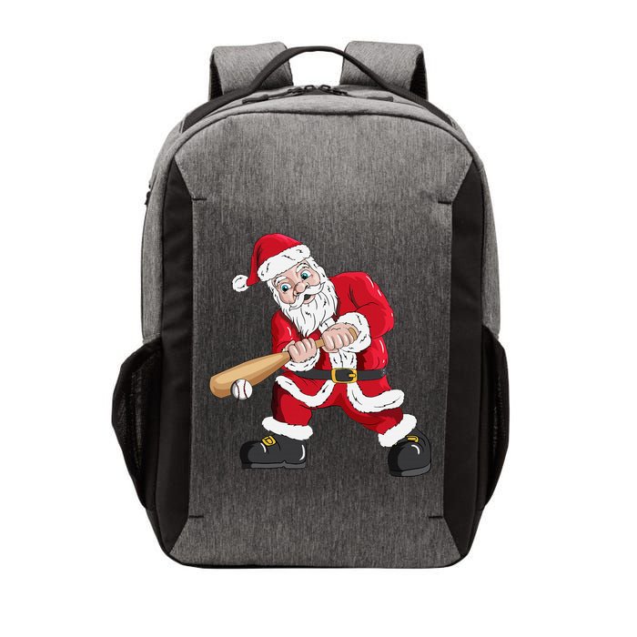 Christmas Santa Claus With Baseball Bat Baseball Vector Backpack