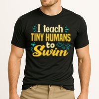 Cool Swim Coach I Teach Tiny Humans To Swim Swimming Teacher Cooling Performance Crew T-Shirt