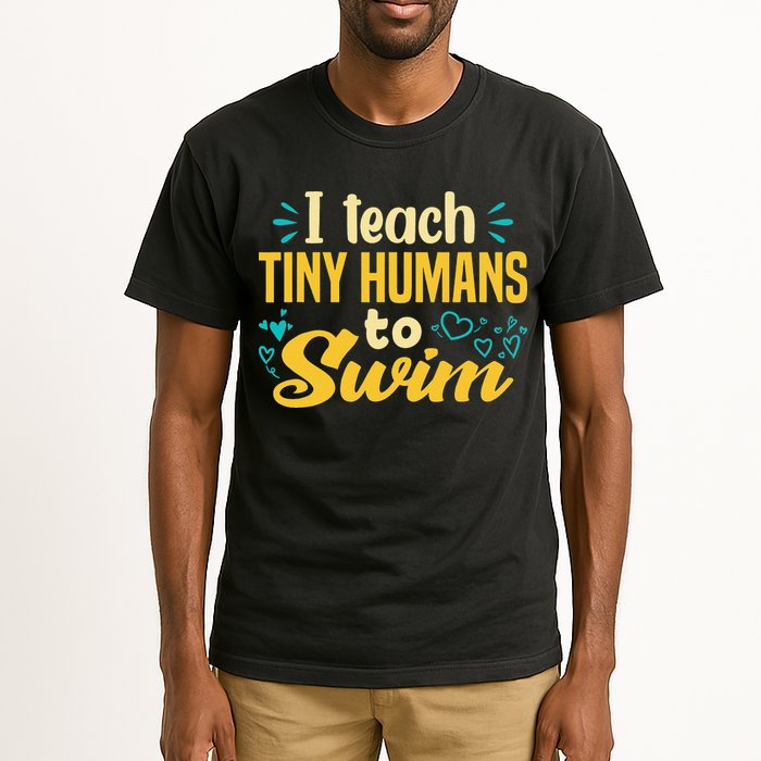 Cool Swim Coach I Teach Tiny Humans To Swim Swimming Teacher Tall T-Shirt