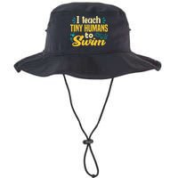 Cool Swim Coach I Teach Tiny Humans To Swim Swimming Teacher Bucket Hat