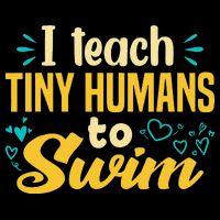 Cool Swim Coach I Teach Tiny Humans To Swim Swimming Teacher 16 in Basic Backpack