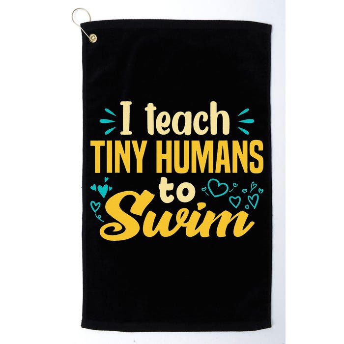 Cool Swim Coach I Teach Tiny Humans To Swim Swimming Teacher Golf Towel