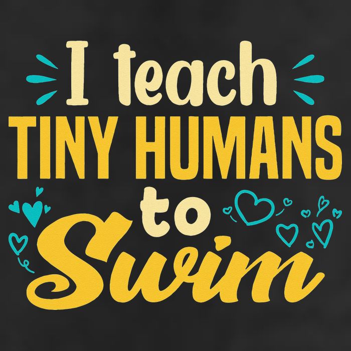 Cool Swim Coach I Teach Tiny Humans To Swim Swimming Teacher Golf Towel
