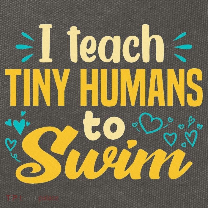 Cool Swim Coach I Teach Tiny Humans To Swim Swimming Teacher Cotton Canvas Backpack