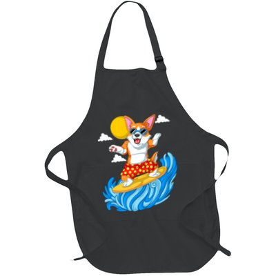 Corgi Surfing Apron