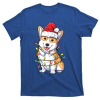 Corgi Santa Christmas Tree Lights Xmas Funny Gift Gift T-Shirt