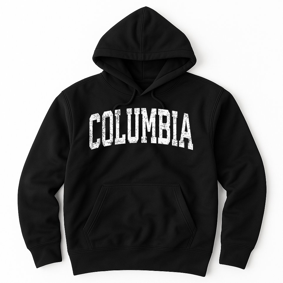 Columbia South Carolina SC Vintage Athletic Sports Hoodie