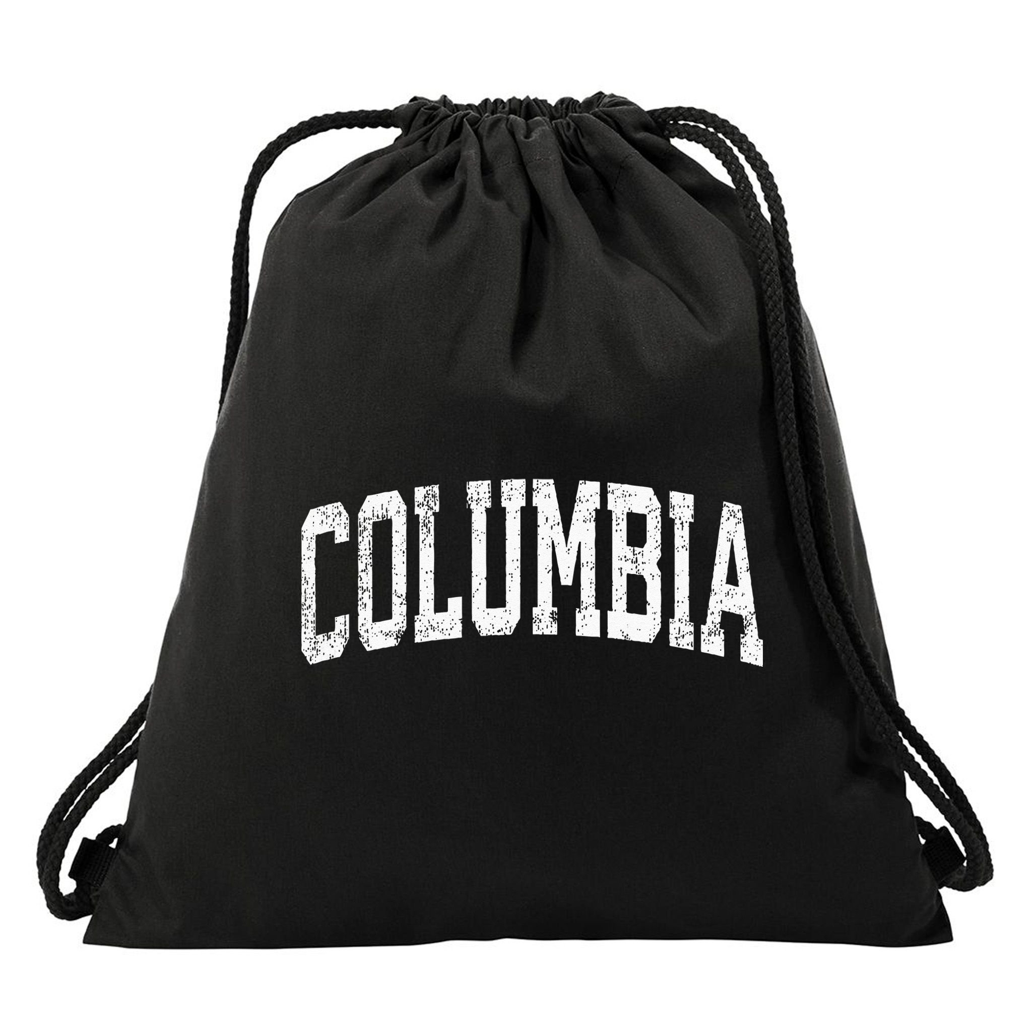 Columbia South Carolina SC Vintage Athletic Sports Drawstring Bag