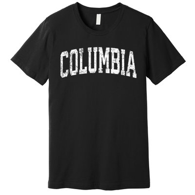 Columbia South Carolina SC Vintage Athletic Sports Premium T-Shirt