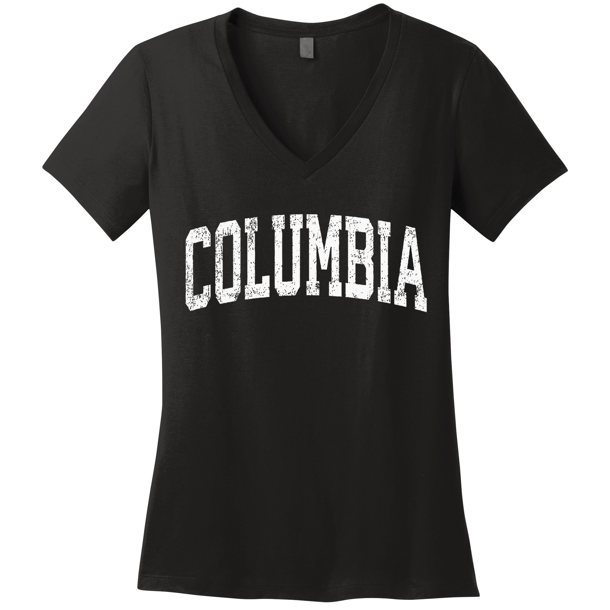 Columbia South Carolina SC Vintage Athletic Sports Women's V-Neck T-Shirt