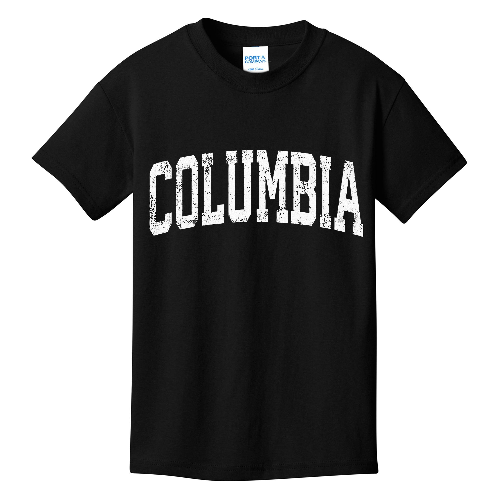 Columbia South Carolina SC Vintage Athletic Sports Kids T-Shirt