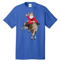 Cowboy Santa Claus Riding A Horse Christmas Cowboy Tall T-Shirt