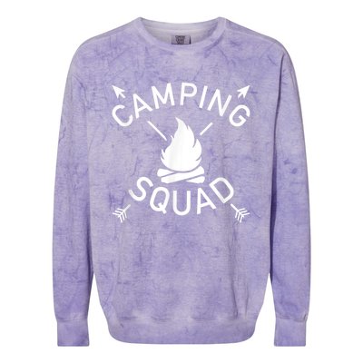 Camping Squad Colorblast Crewneck Sweatshirt