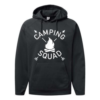 Camping Squad Performance Fleece Hoodie