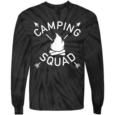 Camping Squad Tie-Dye Long Sleeve Shirt