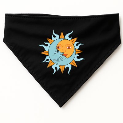 Cute Sun Cute Moon Half Son Half Moon Valentines Gift USA-Made Doggie Bandana