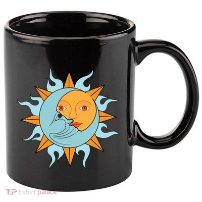 Cute Sun Cute Moon Half Son Half Moon Valentines Gift 11oz C Handle Ceramic Mug