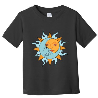 Cute Sun Cute Moon Half Son Half Moon Valentines Gift Toddler T-Shirt