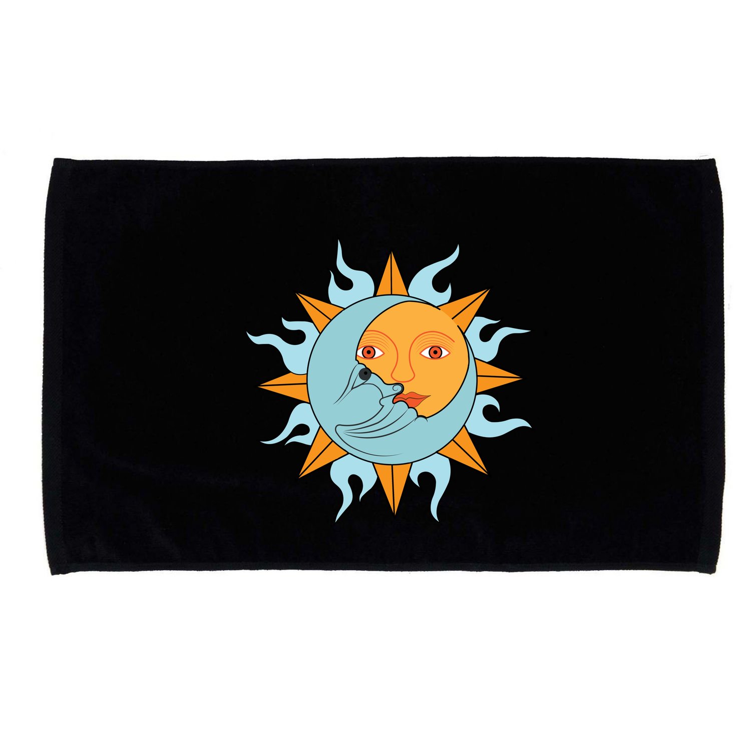 Cute Sun Cute Moon Half Son Half Moon Valentines Gift Microfiber Hand Towel