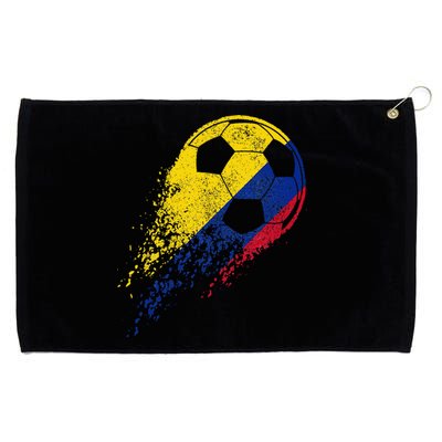 Colombia Soccer Colombian Flag Pride Soccer Player Grommeted Golf Towel