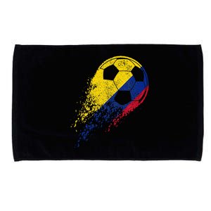 Colombia Soccer Colombian Flag Pride Soccer Player Microfiber Hand Towel