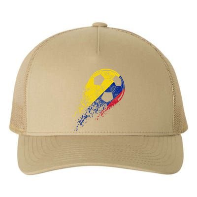 Colombia Soccer Colombian Flag Pride Soccer Player Yupoong Adult 5-Panel Trucker Hat