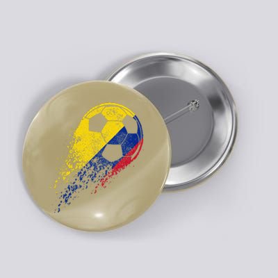 Colombia Soccer Colombian Flag Pride Soccer Player Button